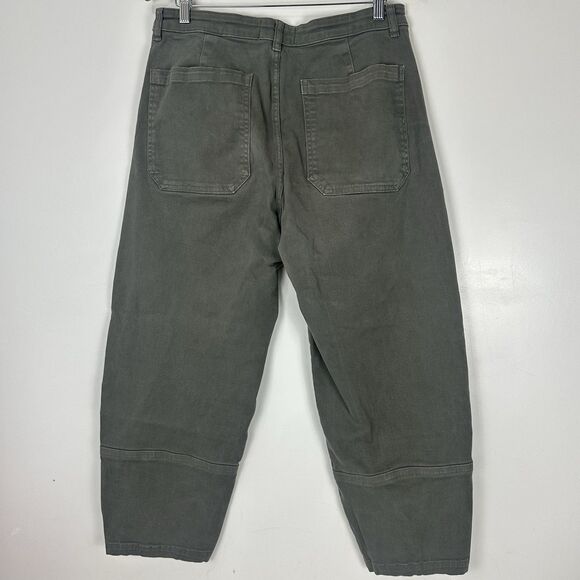 Everlane The Utility Barrel Sz 14R Organic Cotton Pant Taupe - Picture 8 of 13